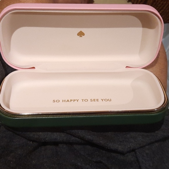 AUTHENTIC GENUINE KATE SPADE ♠️ sunglass eye glass readers holder jewelry case - Picture 2 of 5